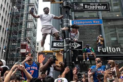 Knicks’ ‘Champions Way’ sign could go to one determined — and wealthy — fan at NYCDOT auction