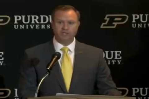 New Purdue AD takes worst dig possible in intro press conference