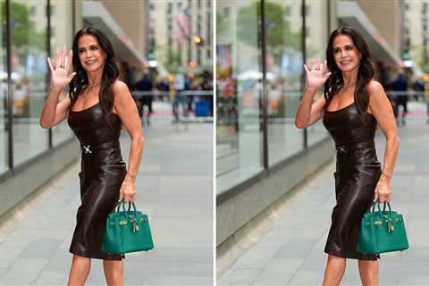 Kyle Richards Stuns In Body-Hugging Leather Look