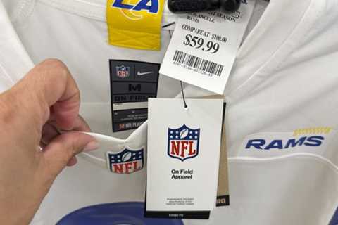 Matt Stafford, Puka jerseys on fire sale across California at major store