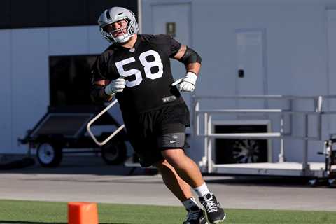 Raiders’ veteran OL Jackson Powers-Johnson leaves practice via injury