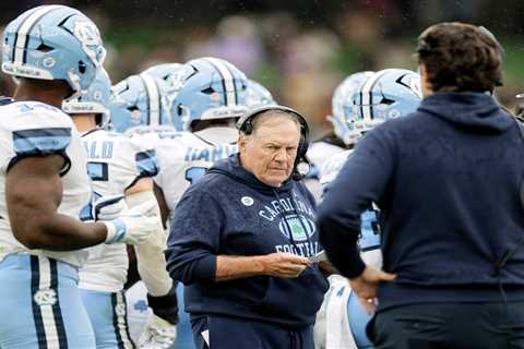 Pumped Bill Belichick sees controversial early call pay off as UNC stuns TCU in opener