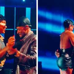 Usher Gets Flirty With Taraji P. Henson During Las Vegas Show