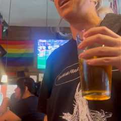 Moment unhinged bartender throws customers out for wearing ‘pro-women’ sports clothes