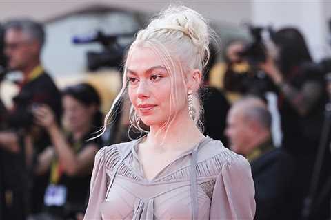 Phoebe Bridgers Flashes Bare Boobs Through Sheer Dress at Venice Film Festival