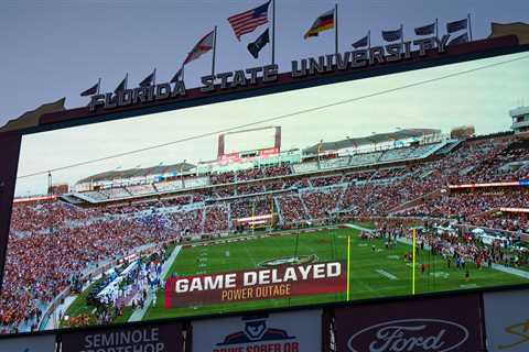 Florida State-SMU game left in chaos after power outage leads to nearly two-hour delay