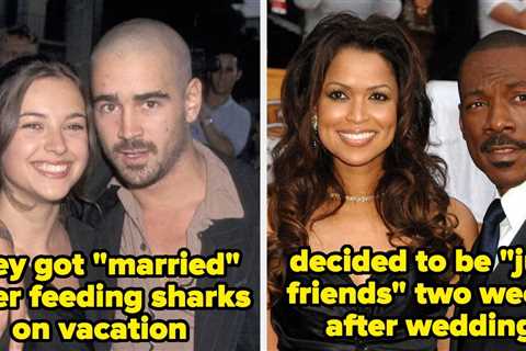 13 Celebrity Weddings That Were Secretly Total Shams