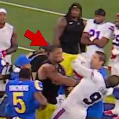 Buffalo Bills Captain Bradley Chubb Gets Into Ugly Fight With L.A. Rams' Alaric Jackson on Video