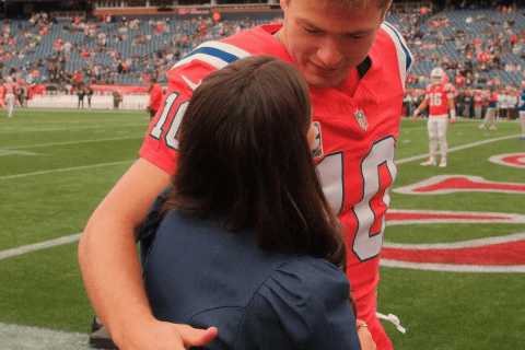 Drake Maye’s wife shows behind the scenes of ‘very happy gameday’